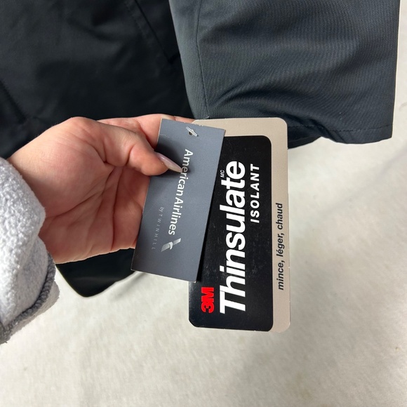 NEW American Airlines by Twin Hill Men’s Black Thinsulate Coat –Size M - Picture 4 of 10